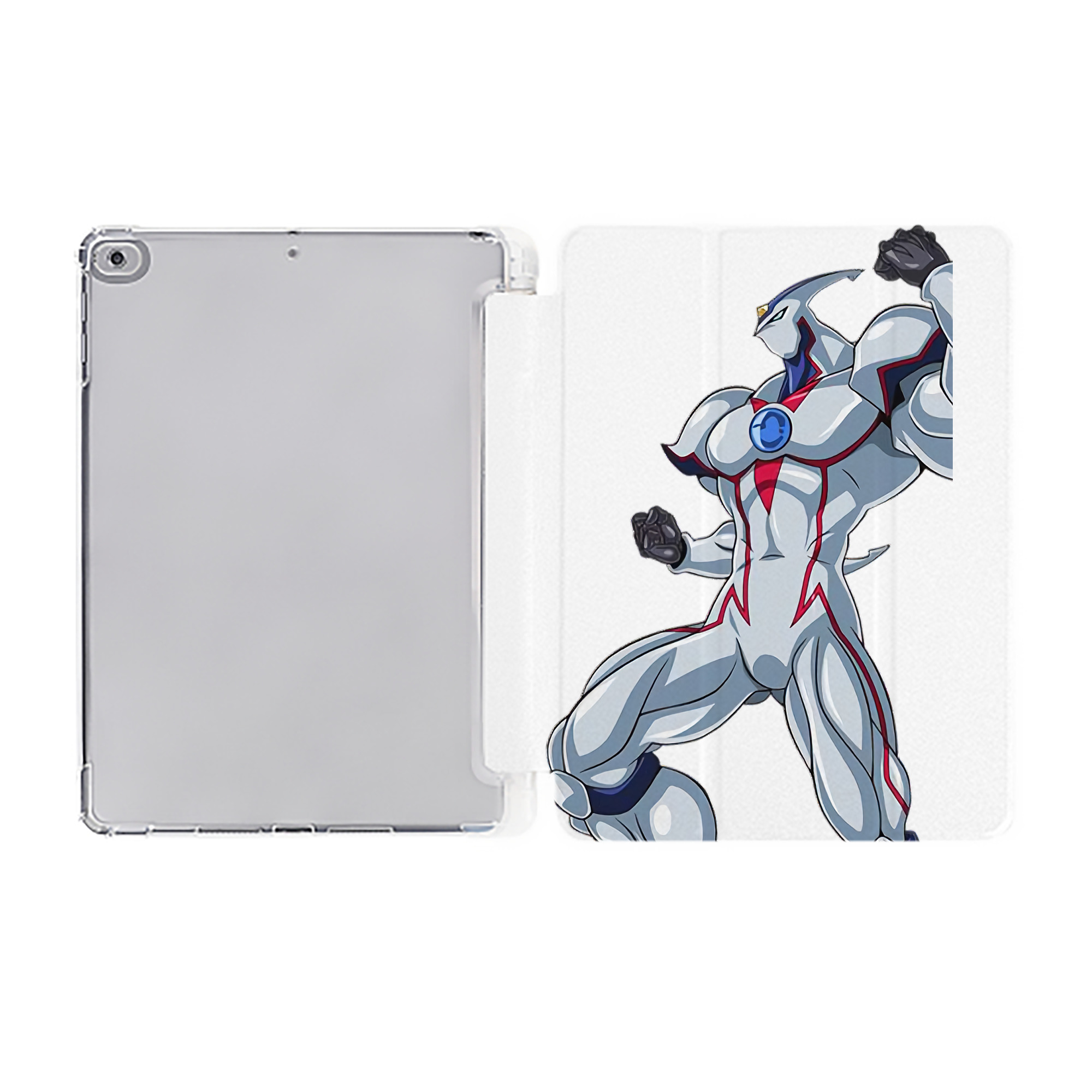 （画像用） 遊☆戯☆王 Yu-Gi-Oh! IPad ケース ペン収納付き 三つ折りスタンド PUレザー×シリコン 対応機種9.5/10.5/10.9インチ
